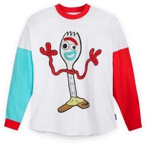 Disney Pixar Forky Toy Story Colorblock Long Sleeve Tee Unisex XL